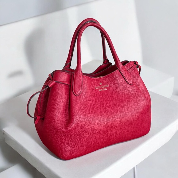 Authentic Kate Spade Red Dumpling Satchel Crossbody Handbag with COA! - Picture 4 of 14